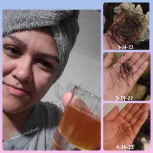 Before and after results from using Glow liquid collagen