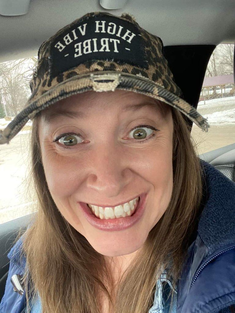 photo of a very happy woman