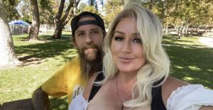 Picture of a man and woman with big smiles