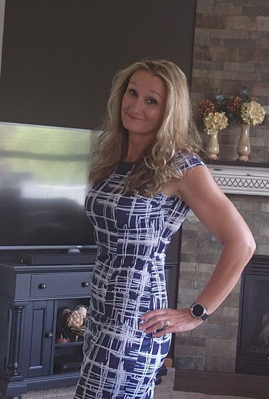 Photo of a very happy, no longer overweight woman