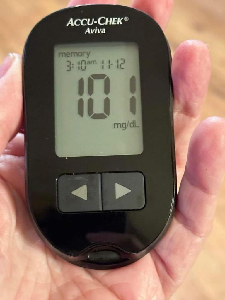 blood glucose monitor reading 101